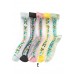 Boutique Floral Jacquard Sheer Mesh socks Mid Calf Socks